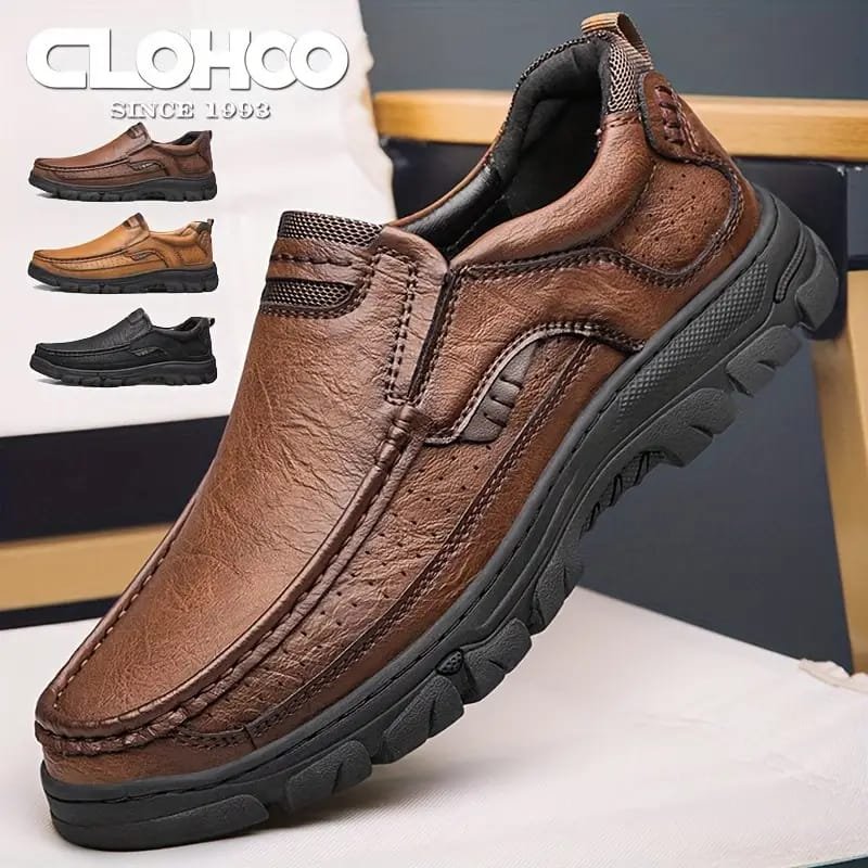 1 Pair Men'S Genuine Loafers - Casual Shoes