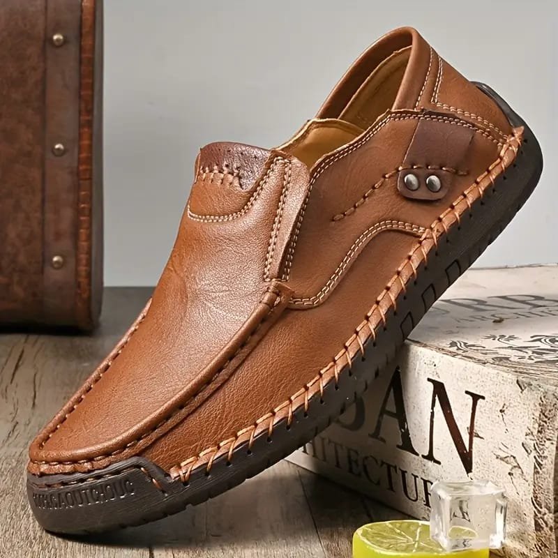 1 Pair Men'S Genuine Loafers - Casual Shoes